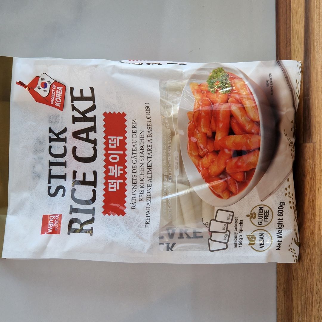 Sachet de batonnets de riz Tteok pour réaliser les Tteokbokki