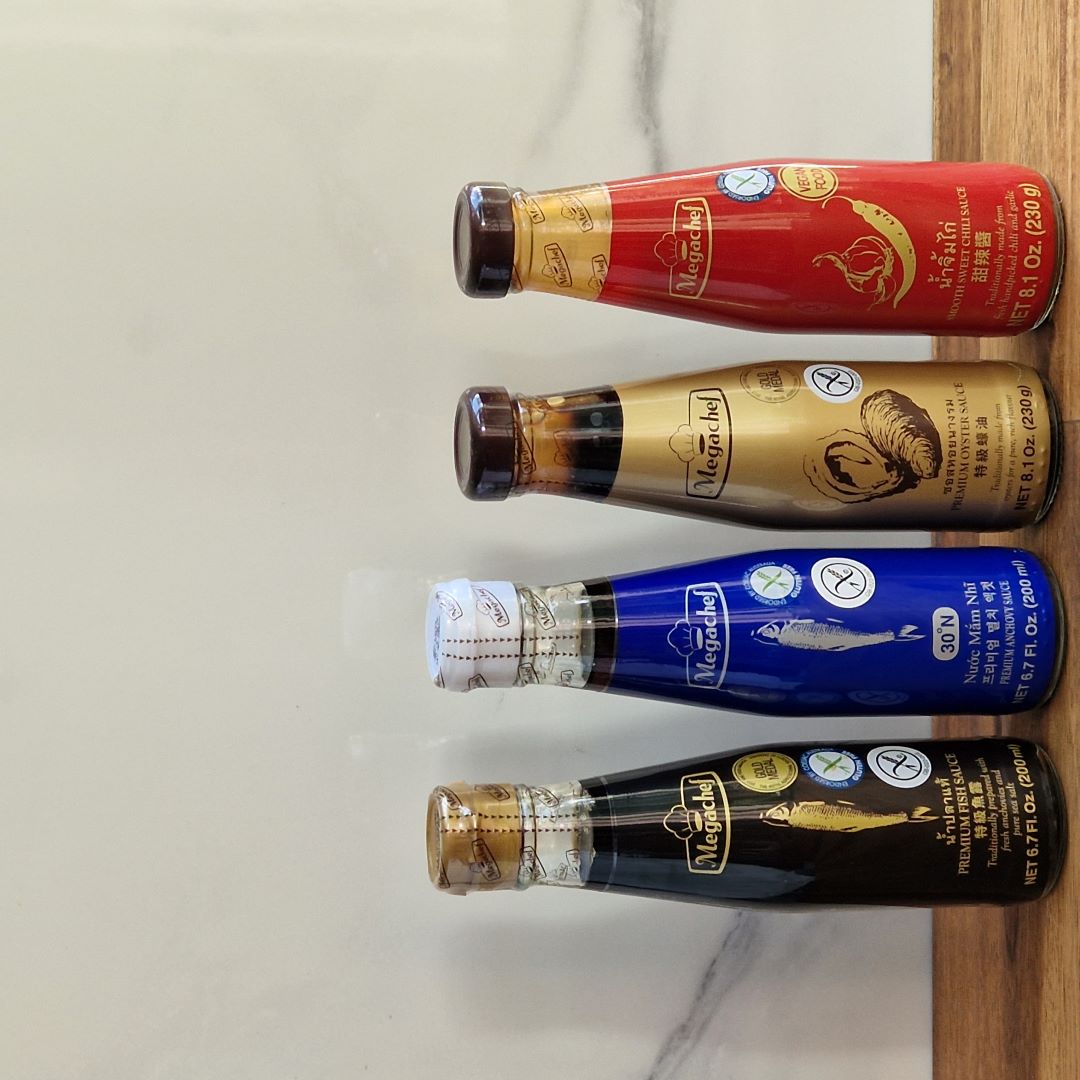 Kit de 4 sauces thaïlandaises Megachef, sans gluten, pour cuisine asiatique