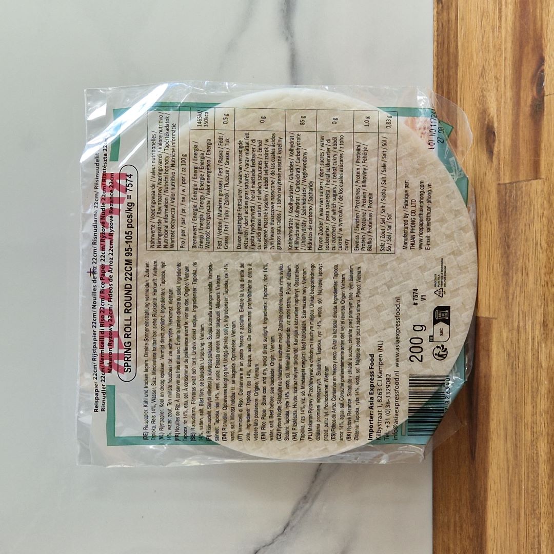 Paquet de feuilles de riz Bamboo Tree 22cm - 200g