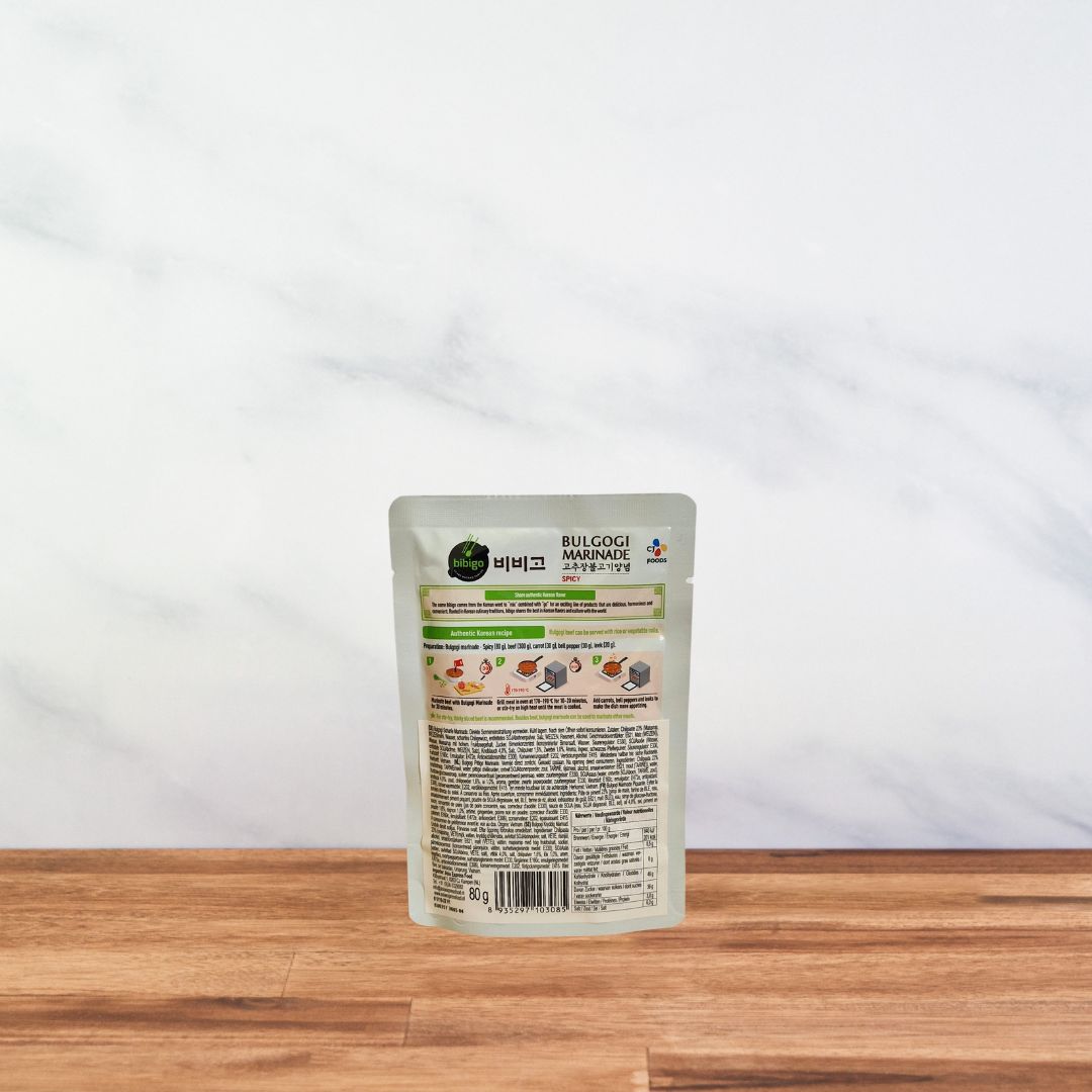 Sachet de marinade toute prête pour bulgogi épicé express