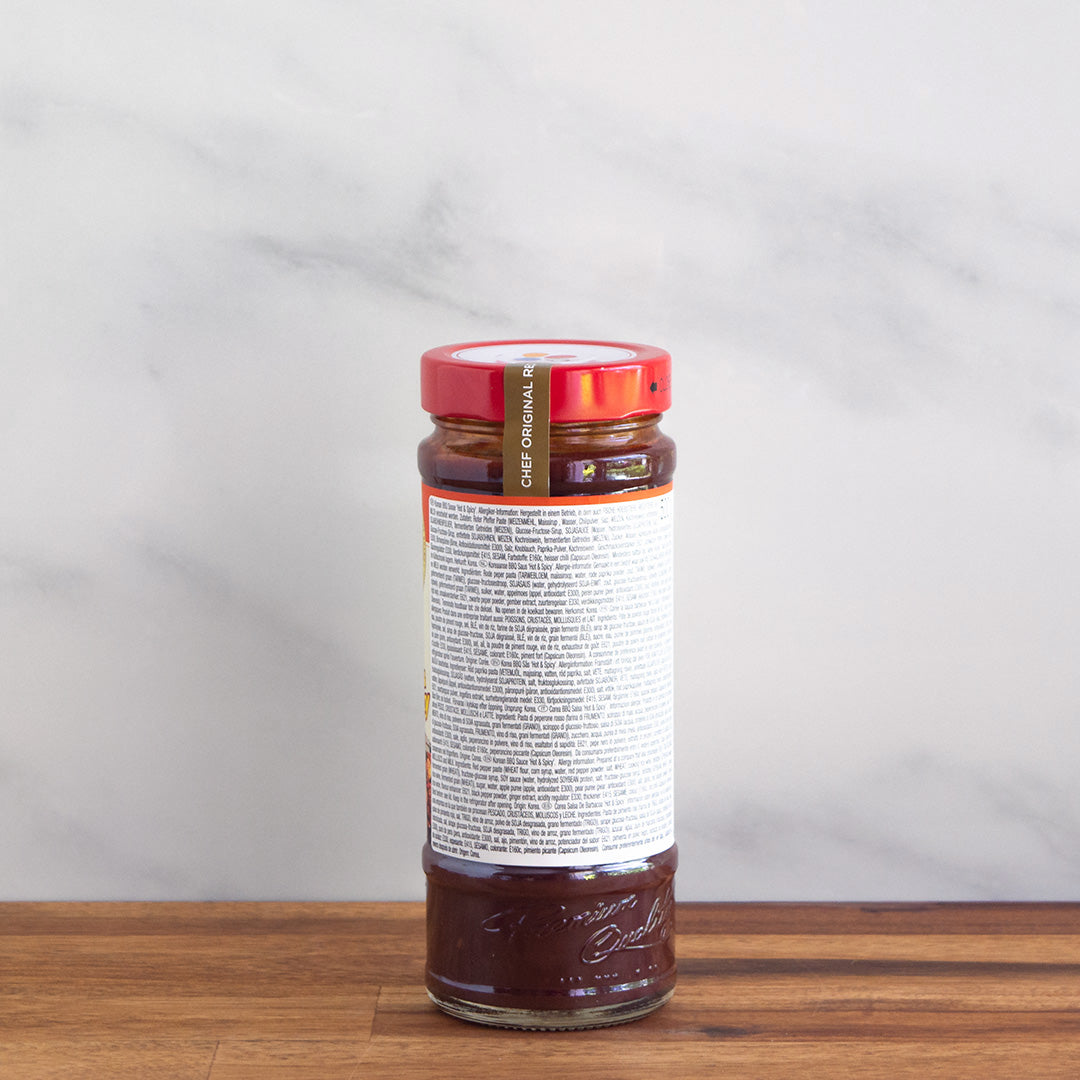 bocal de marinade pour bbq de dos