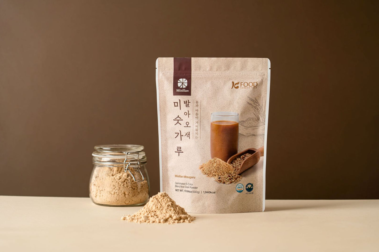 Misugaru coréen aux 5 céréales et riz germés - Misillan - 500g