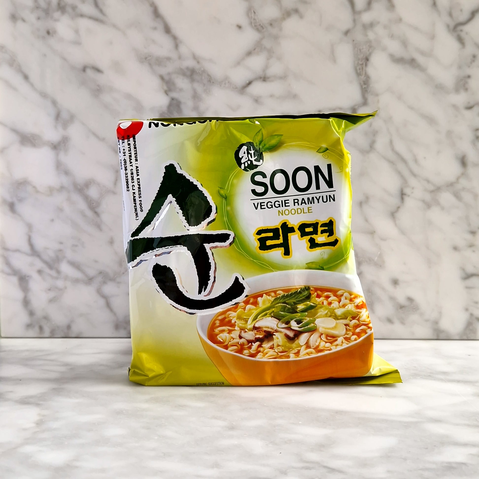 Sachets de ramens aux légumes