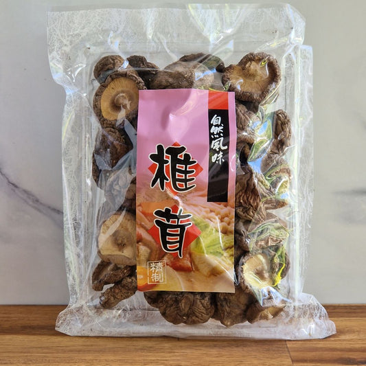 sachet de champignons shiitakés déshydratés