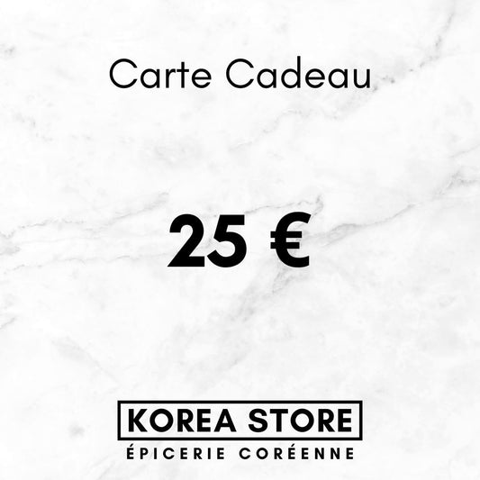 carte cadeau 25€ sur toute l'épicerie en ligne