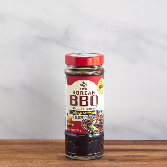 bocal pour sauce bulgogi pour boeuf au barbecue coreen. 