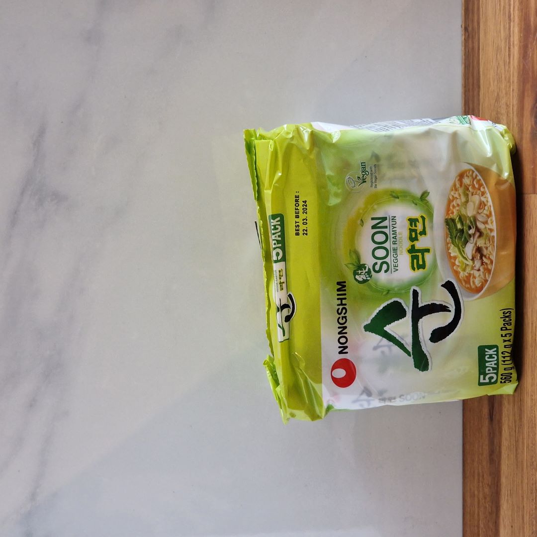 Pack de 5 ramen instantanés aux légumes