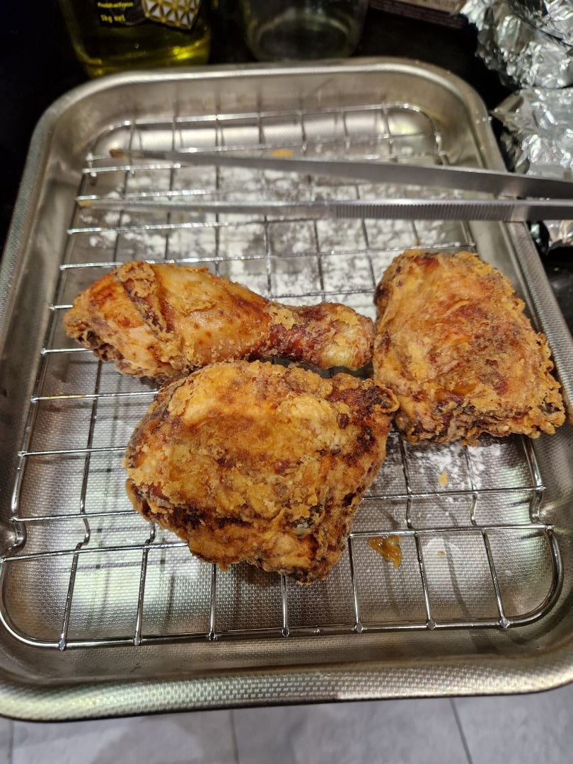 Poulet frit avant utilisation de la sauce