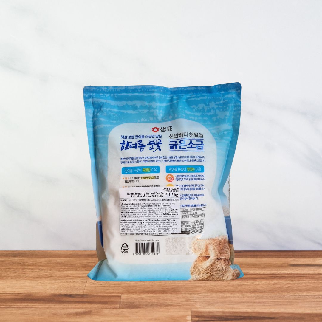 Grobes koreanisches Meersalz – Sempio – 1,5 kg