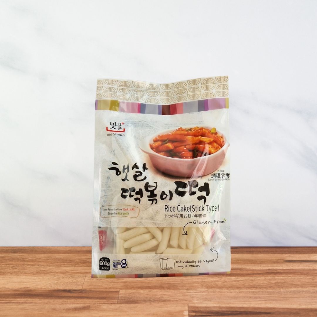 Sachet de Gateaux Tteok pour réaliser des Topokkis, gâteaux de riz gluant coréens