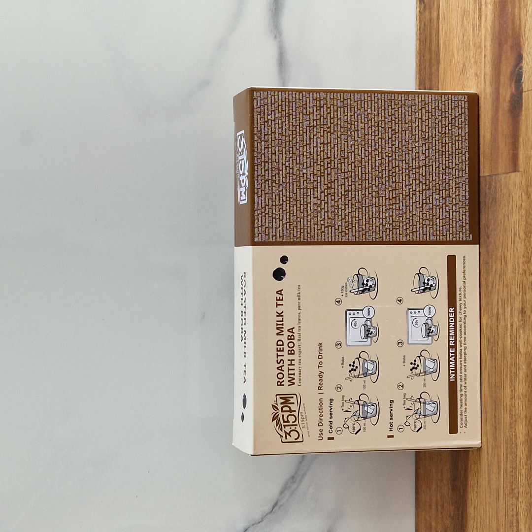paquet pour 3 kits de bubble tea instantané aux perles de tapioca (photo de la recette du bubble tea)