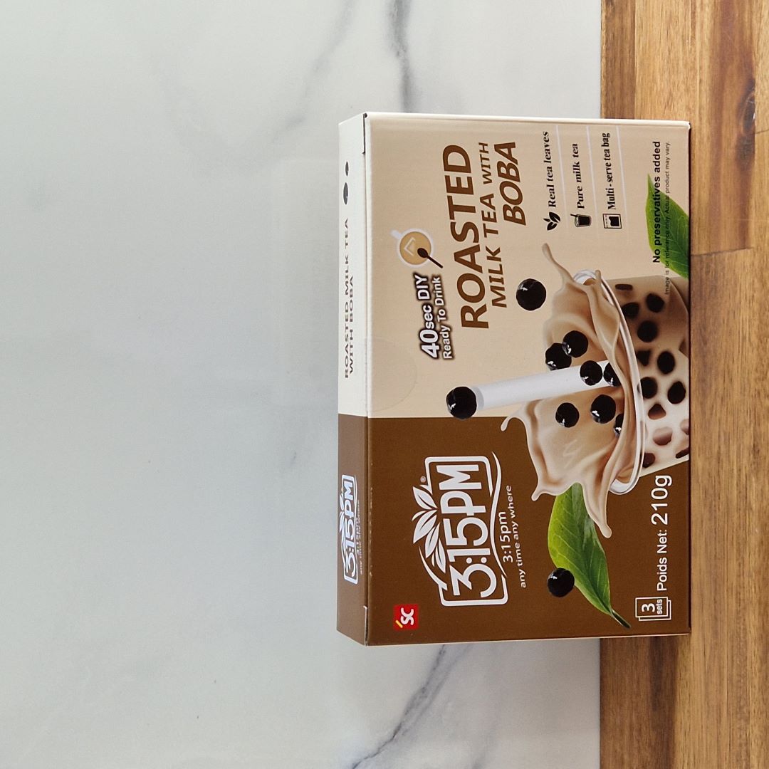 Paquet de 3 kits pour bubble tea instantanés (lait grillé)
