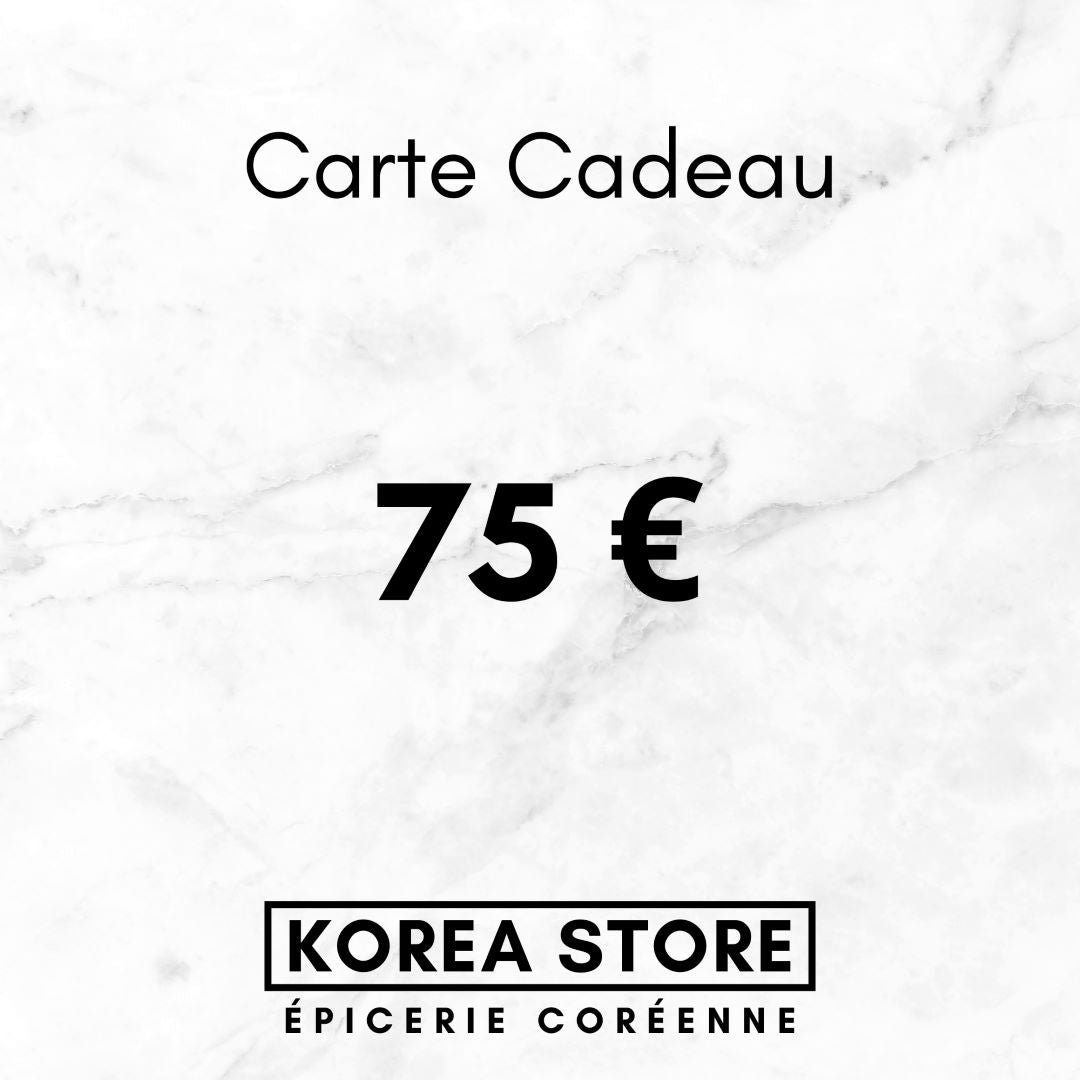 carte cadeau 75€ sur toute l'épicerie en ligne