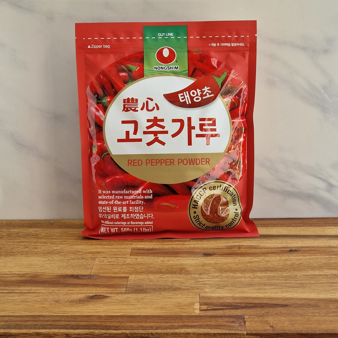 Flocons de piments rouge séchés coréens