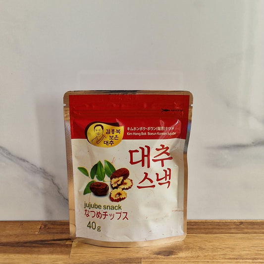 Sachet refermable de bonbons à la jujube séchée 40g, tranches craquantes et sucrées