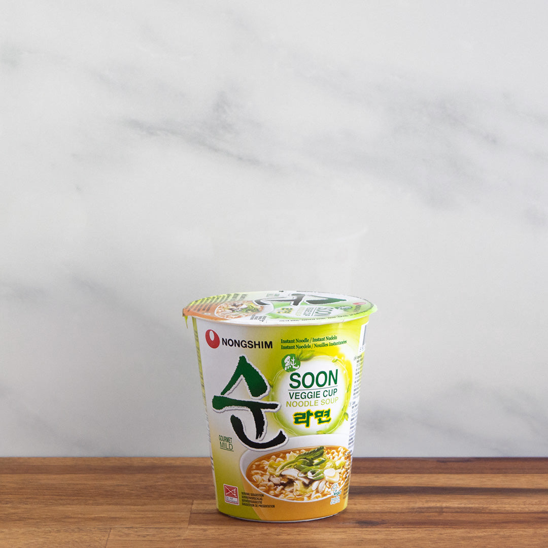 pot de ramens nongshim au légumes